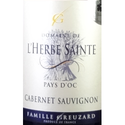 L'Herbe Sainte Cabernet Sauvignon 2016/17/18